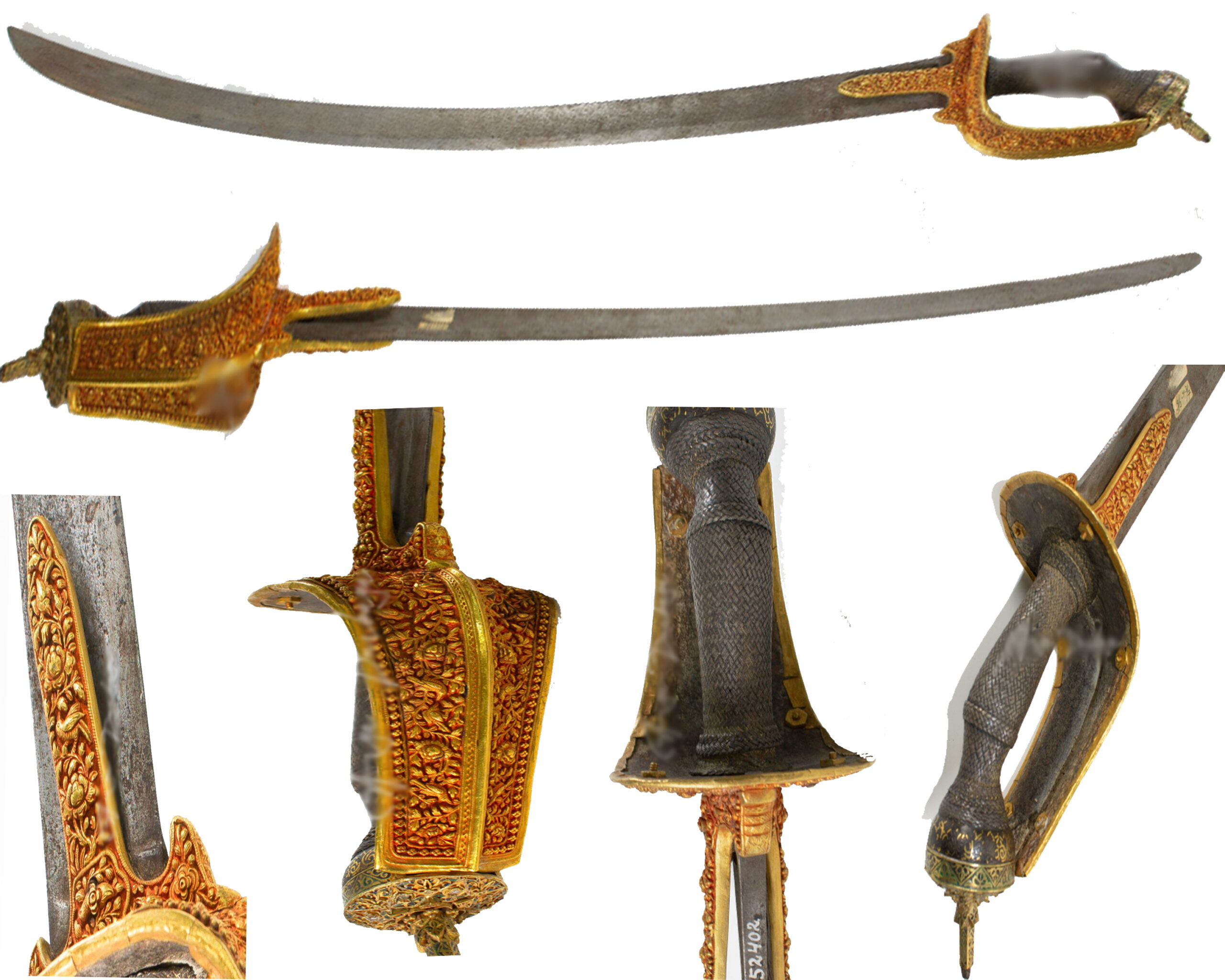 Pedang Aceh Berhias Emas dan Permata