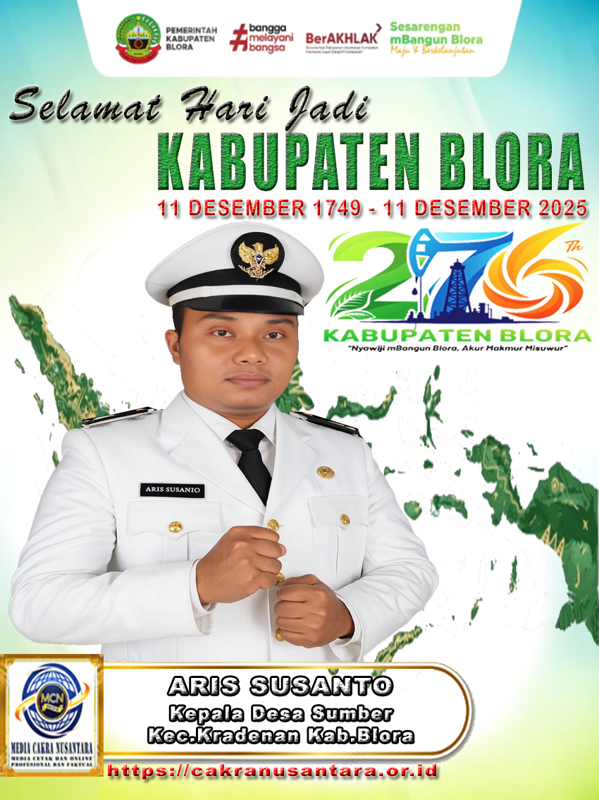 Kades Sumber Aris Susanto: Hari Jadi Blora ke-276 Jadi Momentum Menguatkan Pelayanan kepada Warga