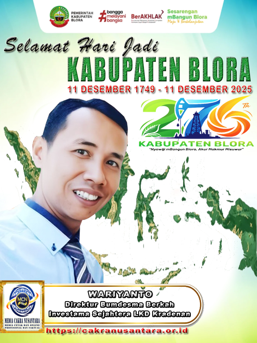 Direktur BUMDes Berkah Investama Sejahtera, Wariyanto: Semangat Muda Membara untuk Hari Jadi Blora ke-276